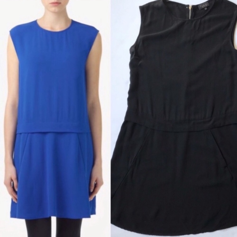 Aritzia/Babaton Black Silk Crepe Dress!